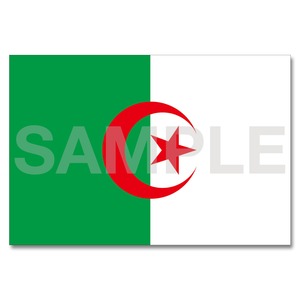 世界の国旗ポストカード ＜アフリカ＞ アルジェリア民主人民共和国 Flags of the world POST CARD ＜Africa＞ People's Democratic Republic of Algeria