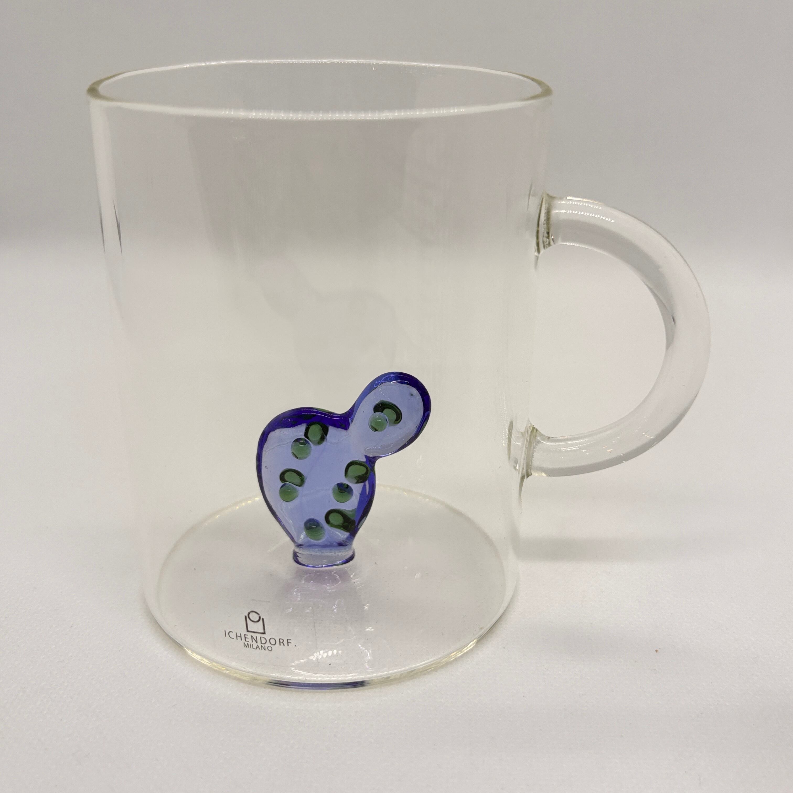 ICHENDORF（イッケンドルフ）DP カクタスマグ 450ml ブルー｜耐熱ガラス マグ