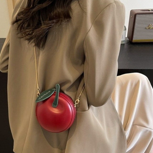 lovely apple mini crossbody bag 【3color】0903