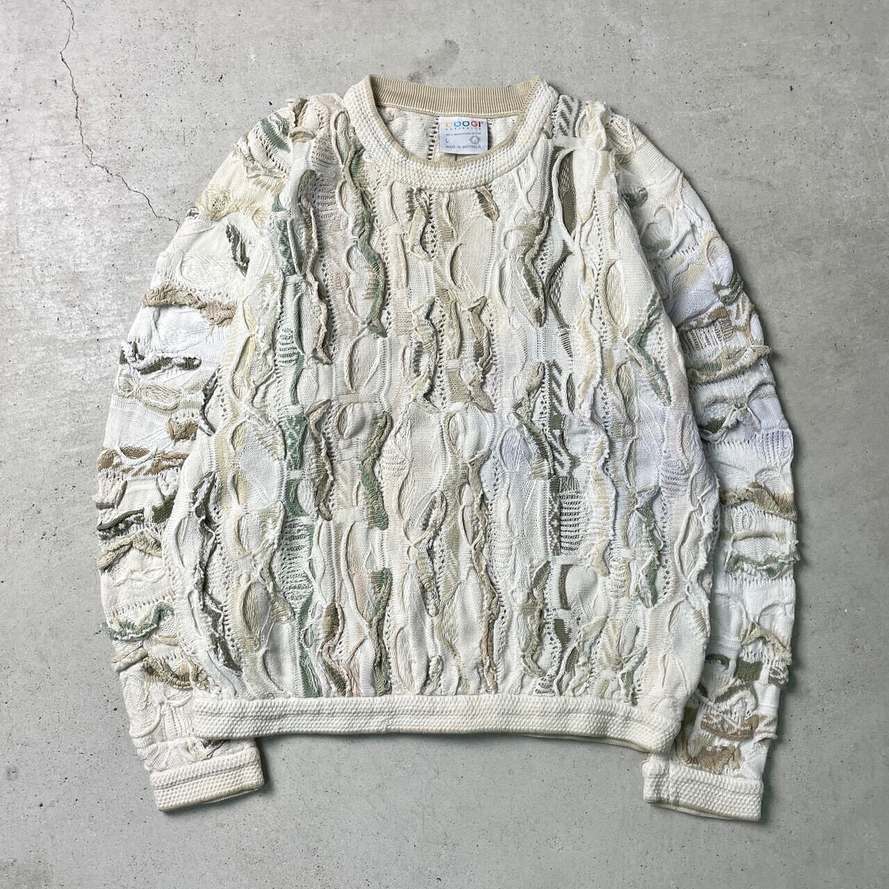 90年代 オーストラリア製 COOGI クージー 3Dニット セーター メンズL  