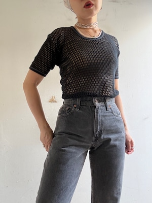70-80s Vintage Cotton Mesh Tee