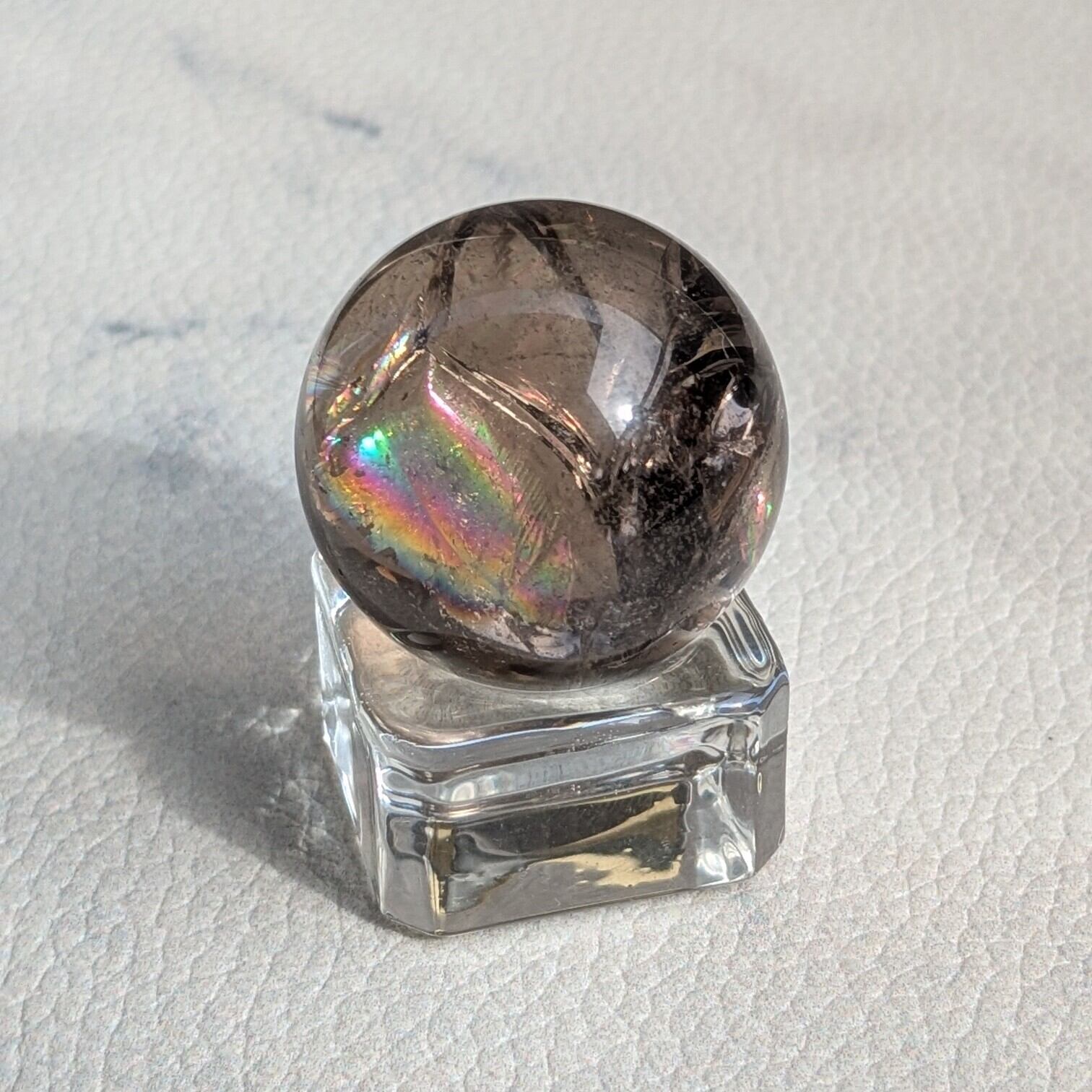 アイリススモーキークォーツ スフィア 約27mm | iris imrama stone