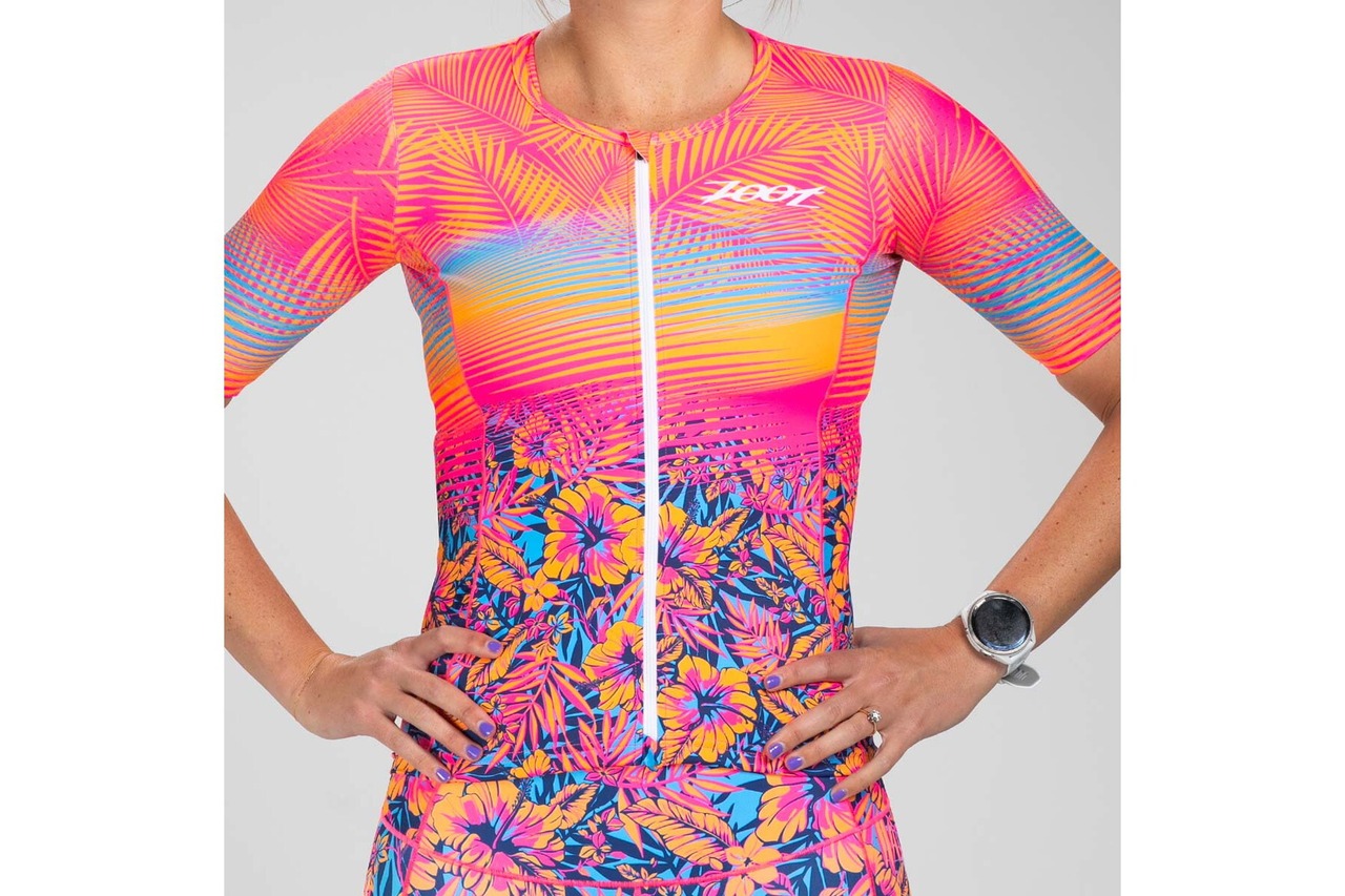 Women Club Aloha Tri Jersey セパレート トップス トライアスロン トライジャージ ZFT15057