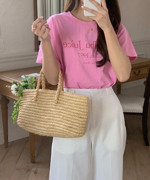 《即納商品》Malibu Juice tee (ivory / pink)