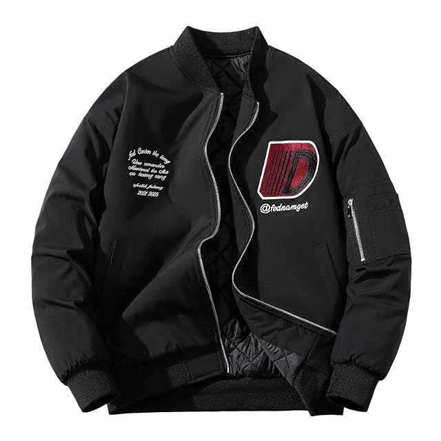 HIDE AND SEEK】Stadium Jacket (25aw) -BLACK (ハイドアンドシーク