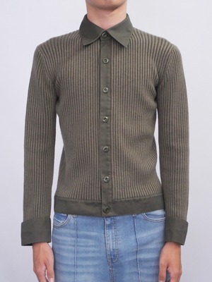 "Katharine Hamnett" wool switching cotton knit