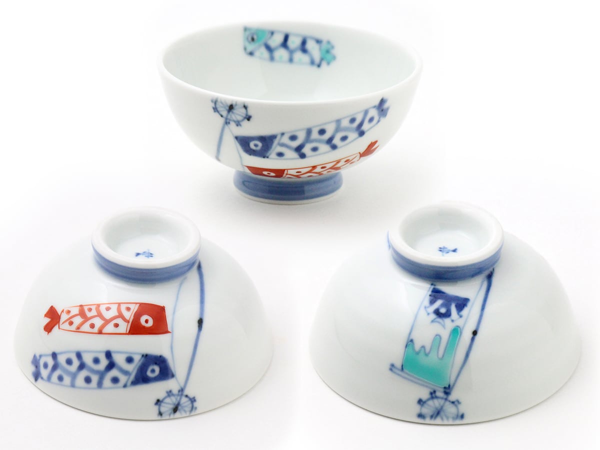 名入れ子供食器 こいのぼり男の子 4点セット[B]ネットショップ限定