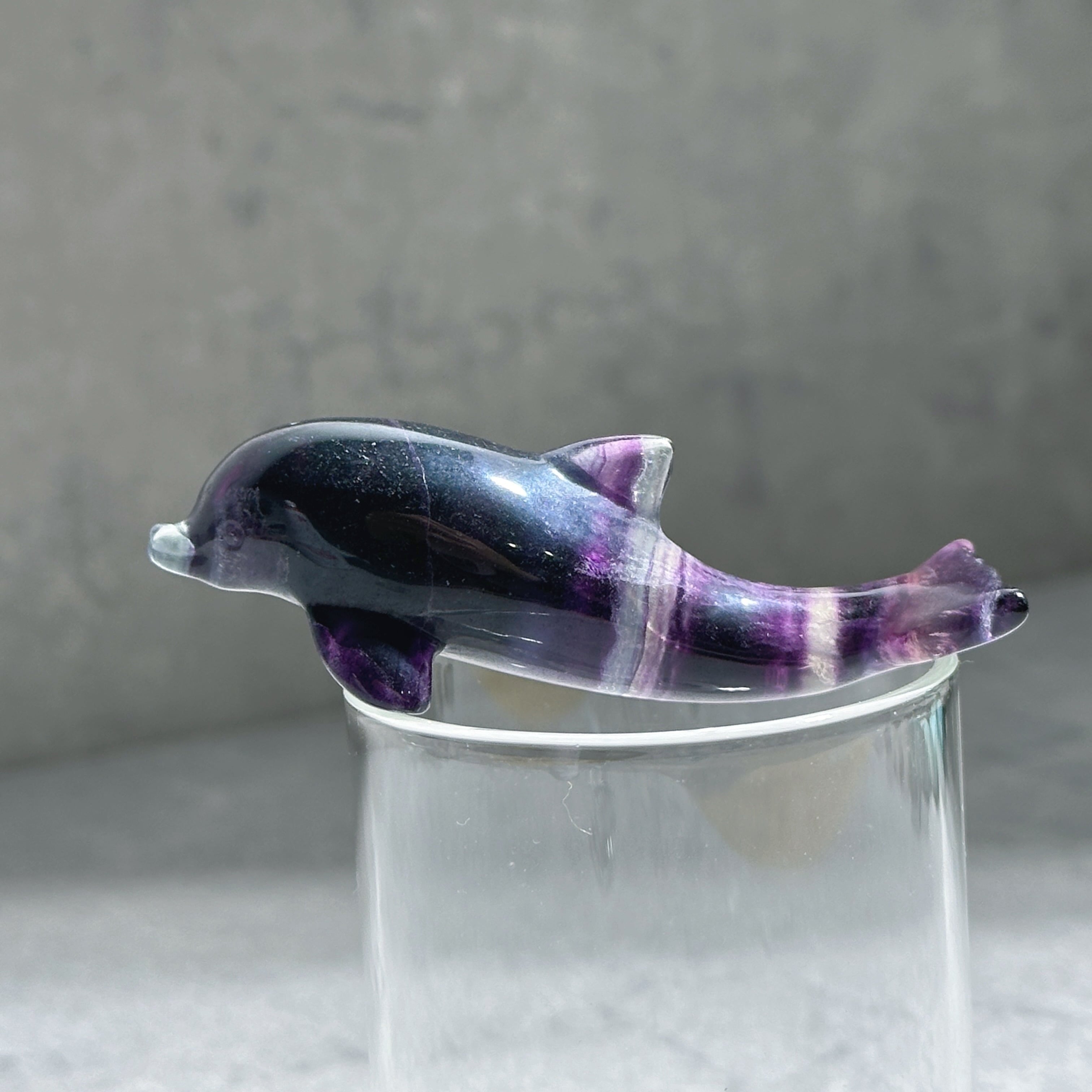 レインボーフローライト イルカ12◇Fluorite◇天然石・パワーストーン