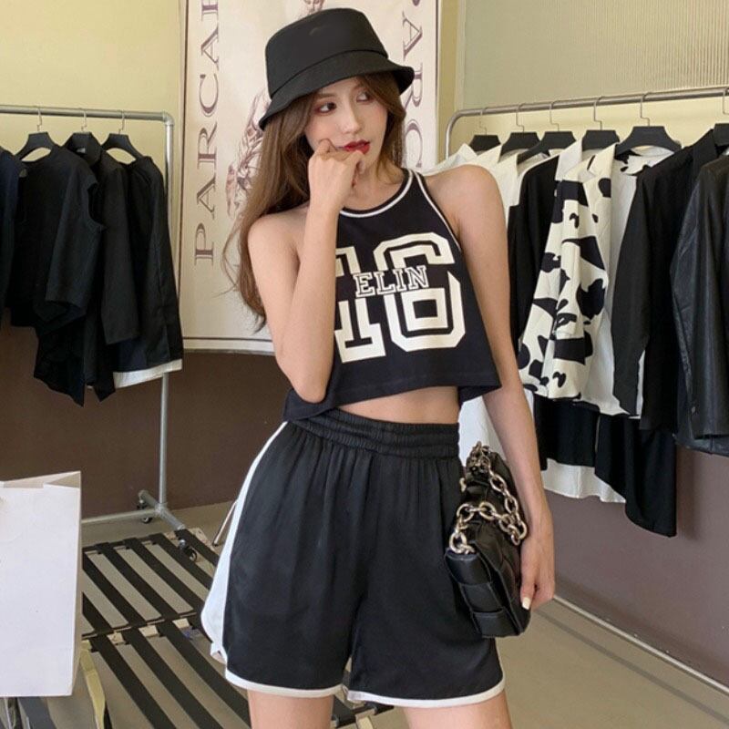 サマースタイルプリント柄ショートハイウェストウェストルーズショーツ パンツ 夏物 ブルマー YY-ファッション38147774384