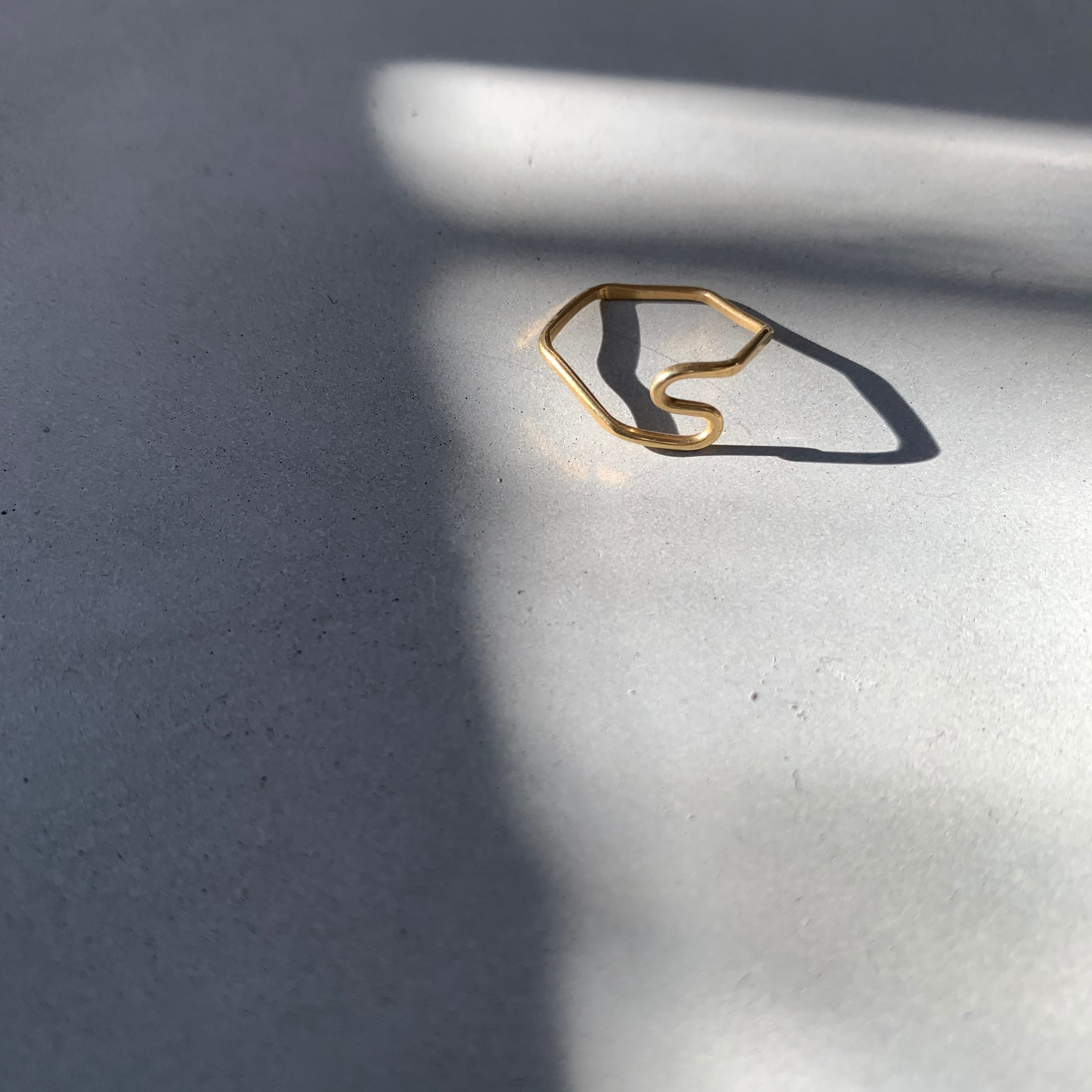 〈Brass〉mix ring / 1mm