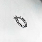 CROSS THIN HOOP / クロスシンフープピアス