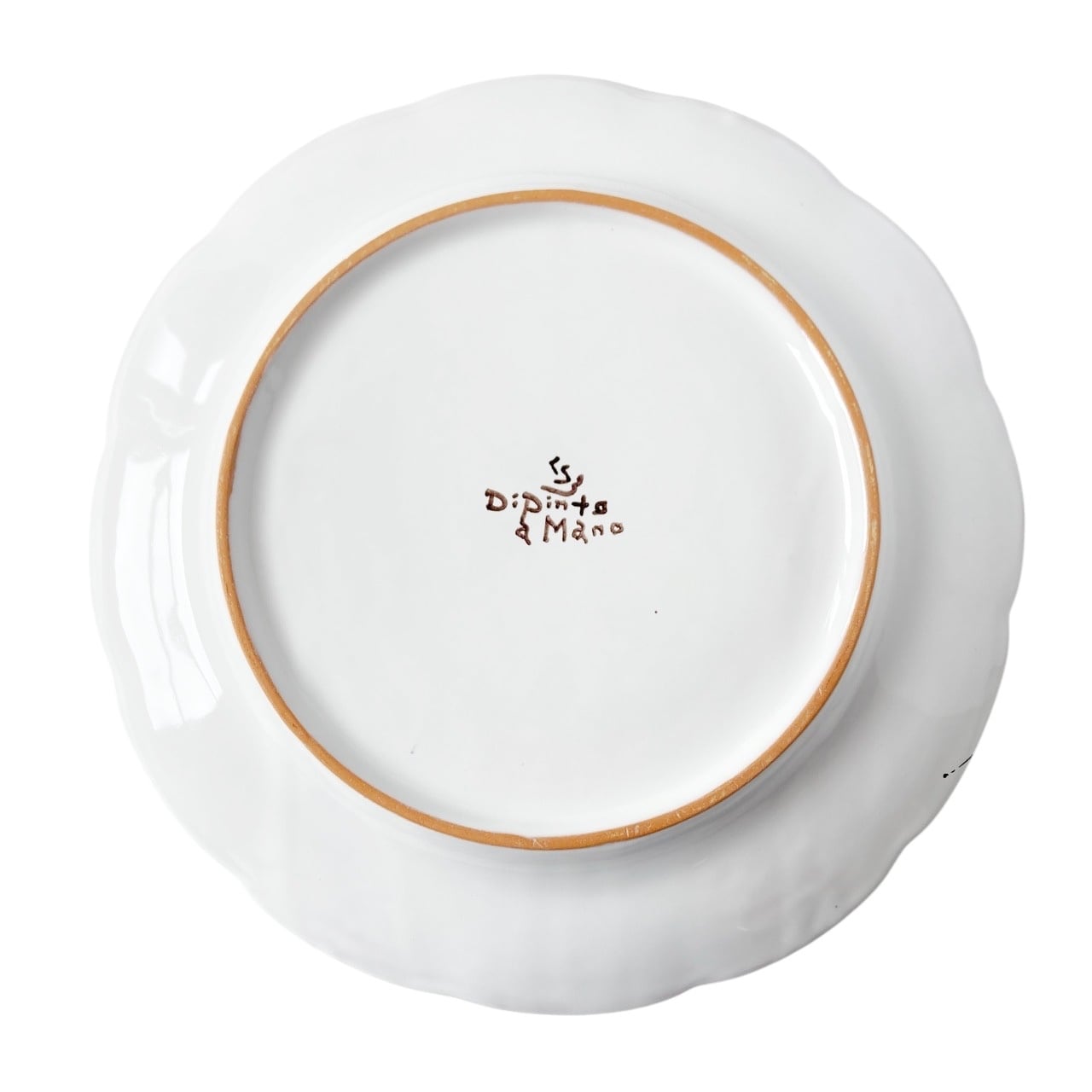 絵皿 26cm GEO045 マヨリカ焼き イタリア陶器 レモン柄 ディナー皿