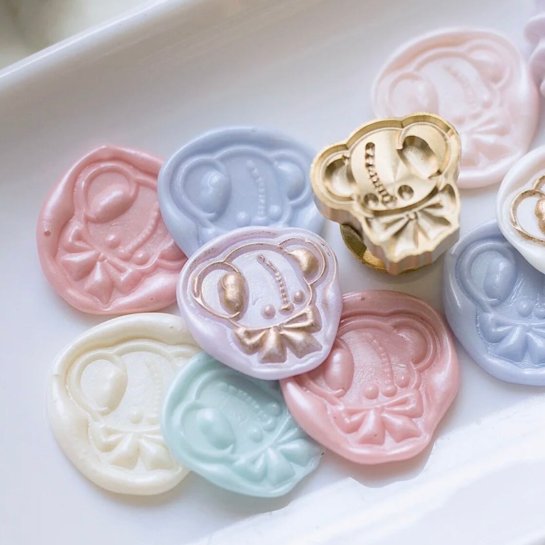 Bow Tie Bear・シーリングスタンプ