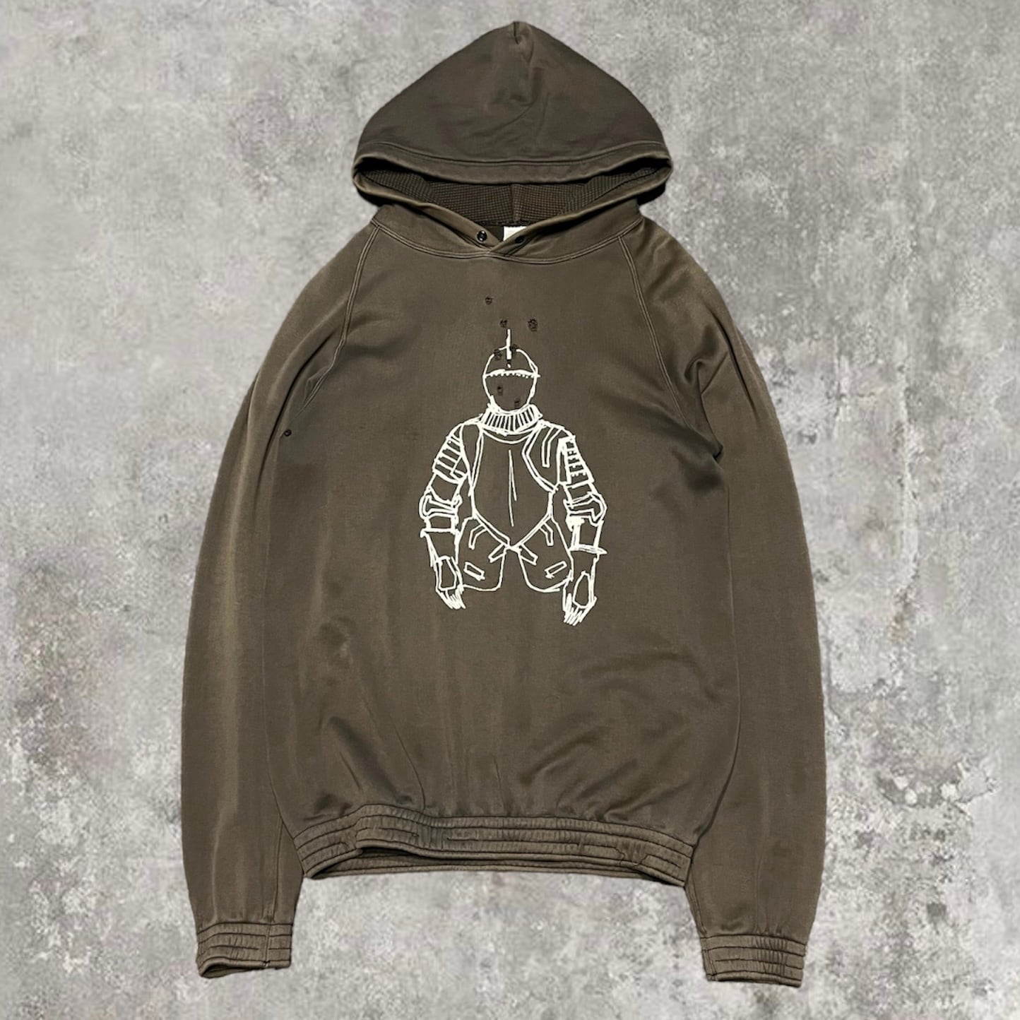 トップス no E mosen 09 nine hoodie no E mosen(ノーエモセン) - 09 Eyelet Washed Hoodie アイレット