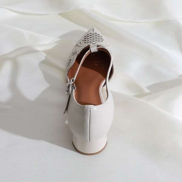 メリージェーンパンプス ミュール 靴 透かし フレンチ ヴィンテージ