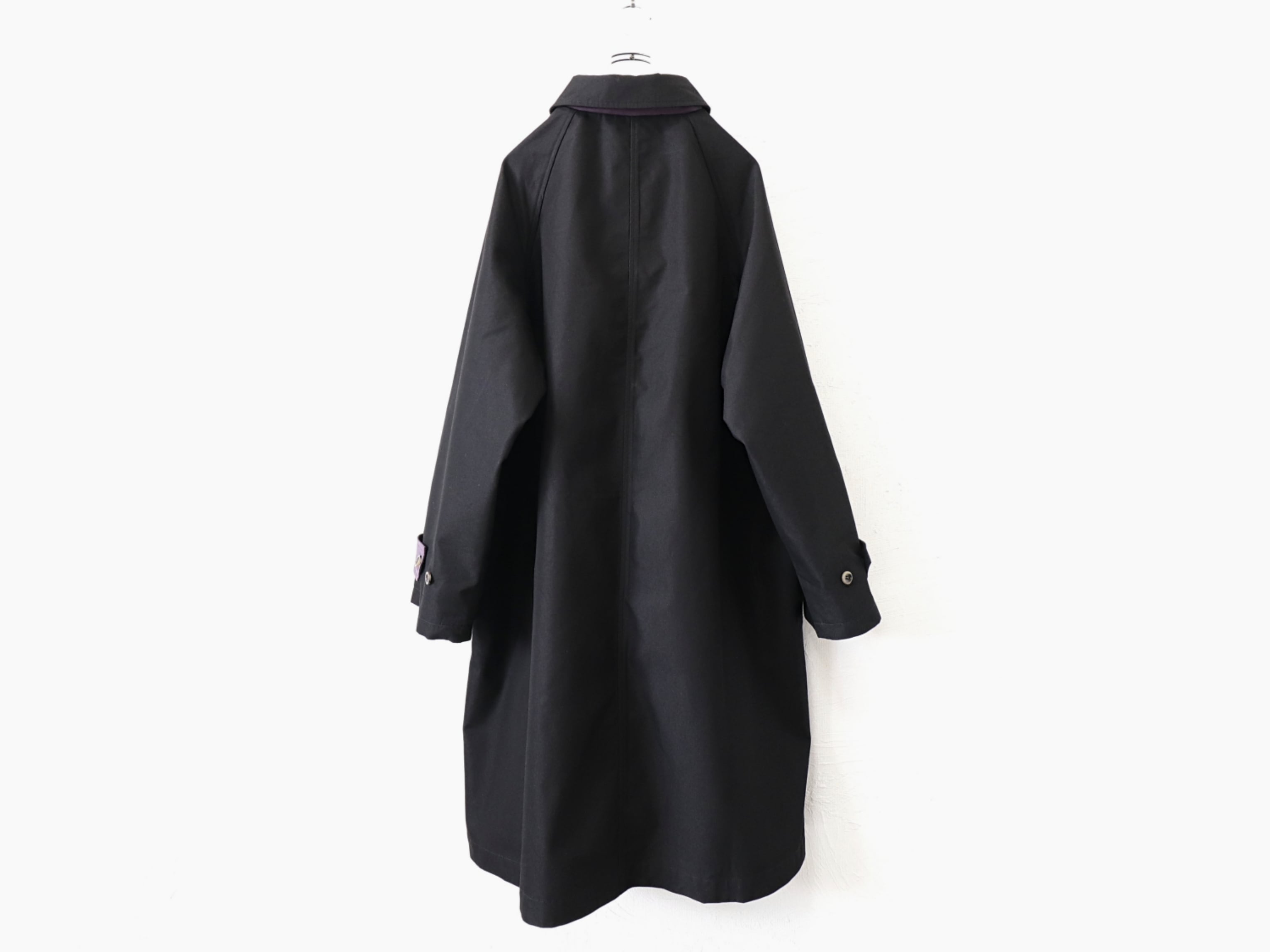 KELEN / BAL COLLAR COAT“GRAVES 2TONE” - BLACK ケレン / バルカラー