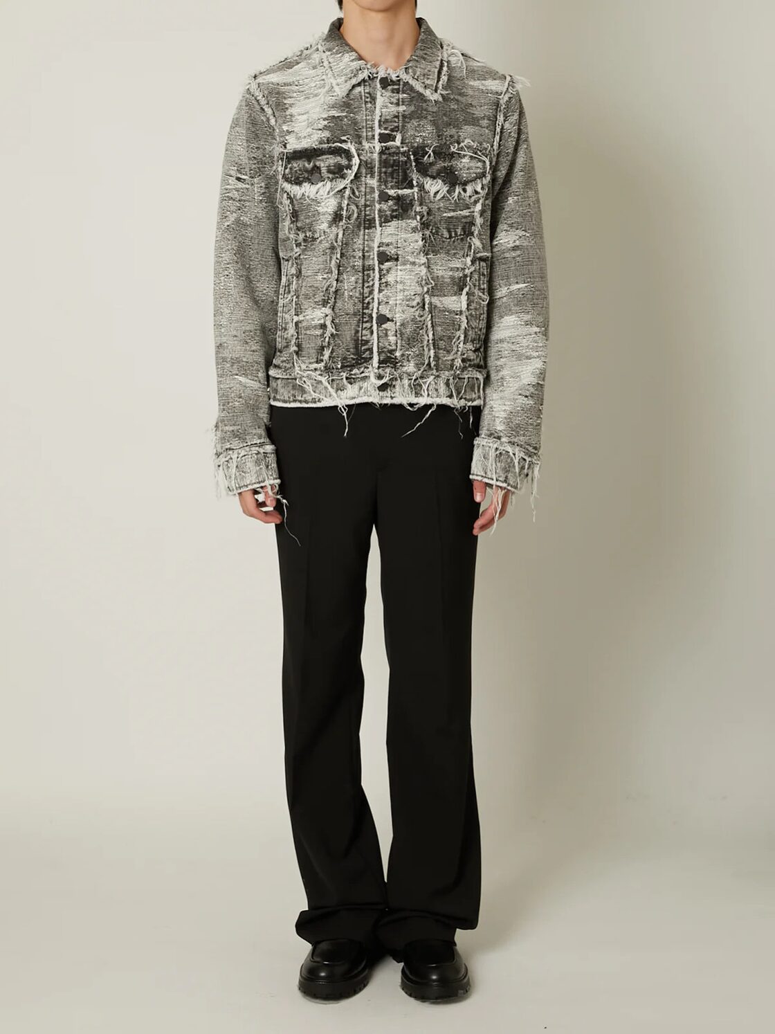 24AW】TAAKK 3RD TYPE DENIM JACKET (BLACK CHEMICAL) TA24AW-BL051 