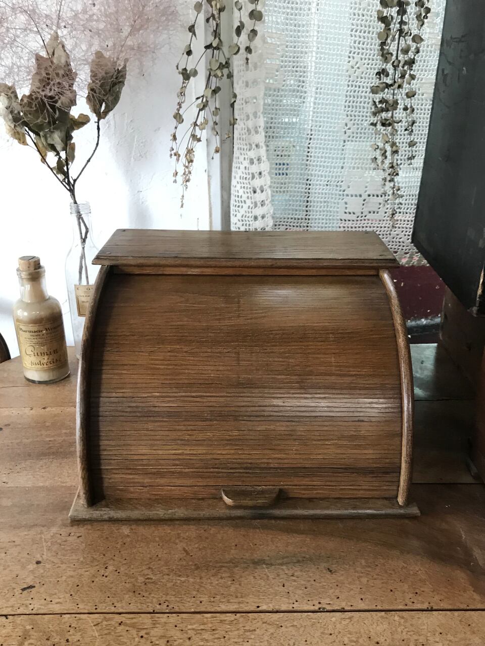 フランス 蛇腹 卓上レターラック 収納ケース ブラウン | Brocante de