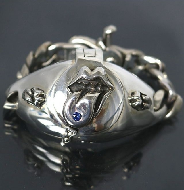 CHROME HEARTS クロムハーツ リップ＆タン ローリングストーンズ ブルーサフャイヤ ウォッチケース 腕時計 ロレックス