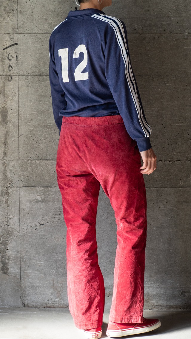 "ASICS TIGER" '80s vintage V-neck pullover