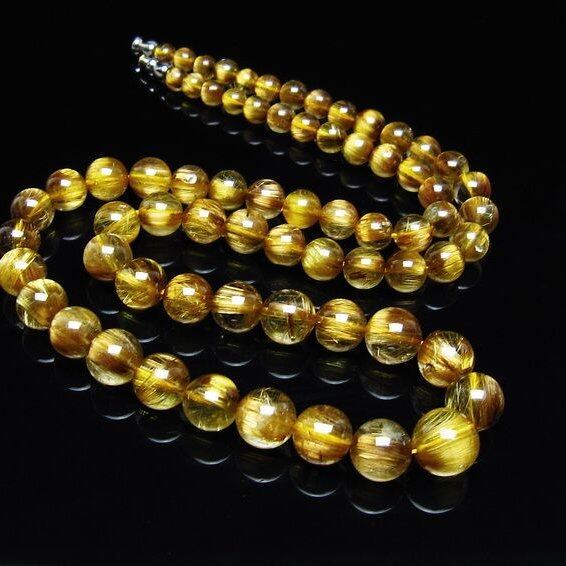 タイチンルチルクォーツ ネックレス 一点物 199-369