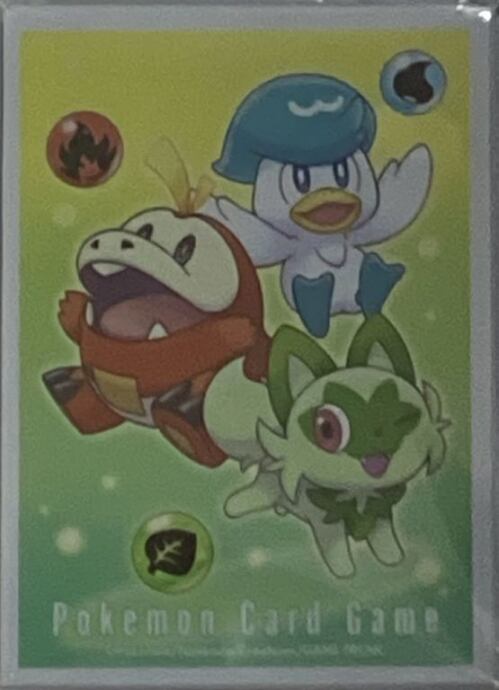 【美品】ニャオハ&ホゲータ&クワッス(未開封スリーブサプライ)