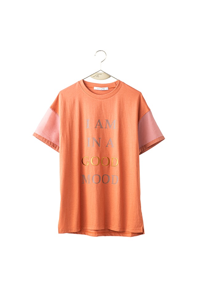 シアースリーブロゴTシャツ < orange >