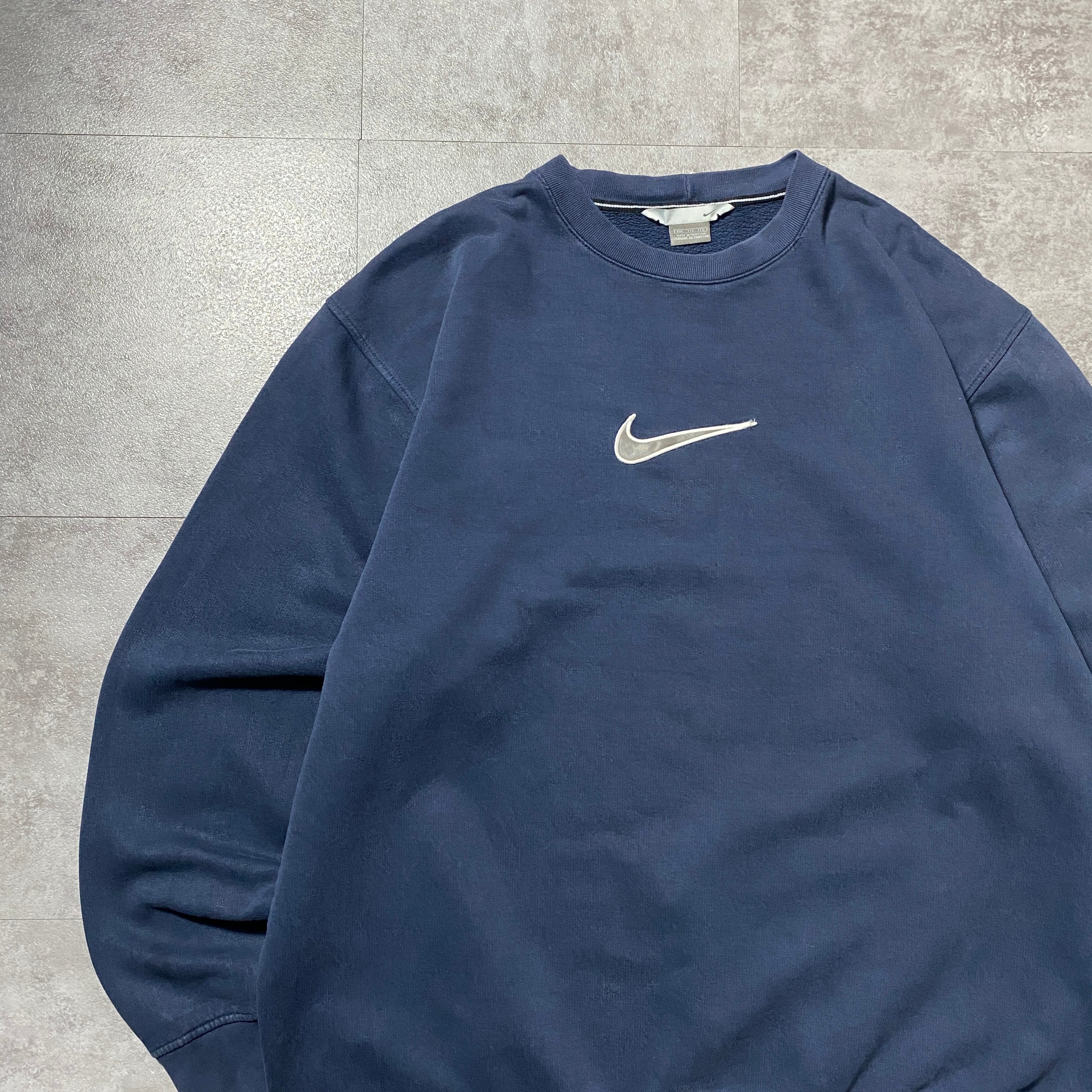 Nike ネイビー トレーナー Lサイズ　ロサンゼルス購入品 Nike ネイビー トレーナー Lサイズ ロサンゼルス購入品 Nike ネイビー