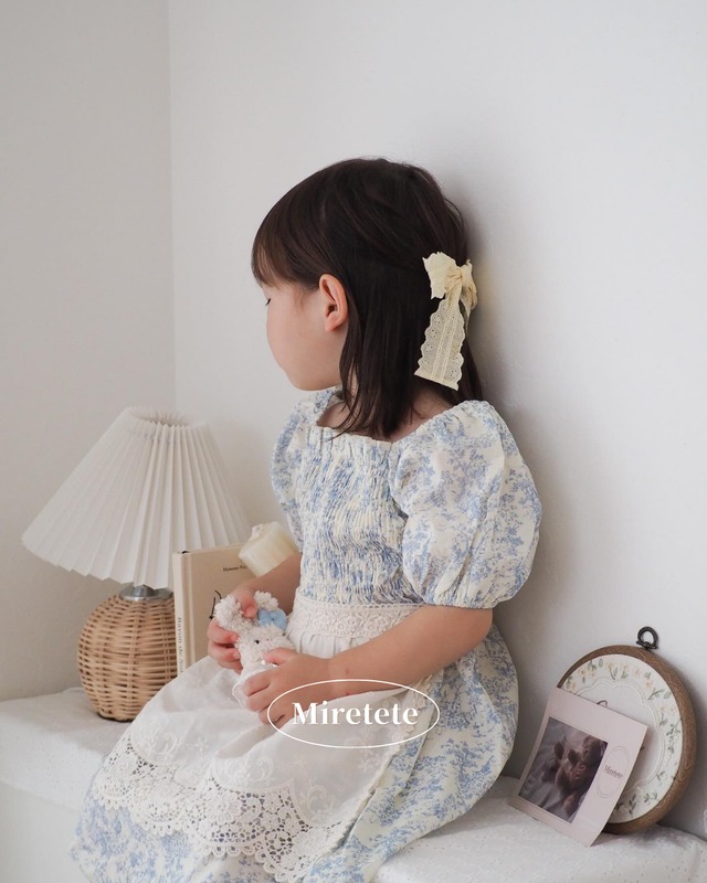 【取寄】淡いブルーがおしゃれで夏らしいお上品なワンピース