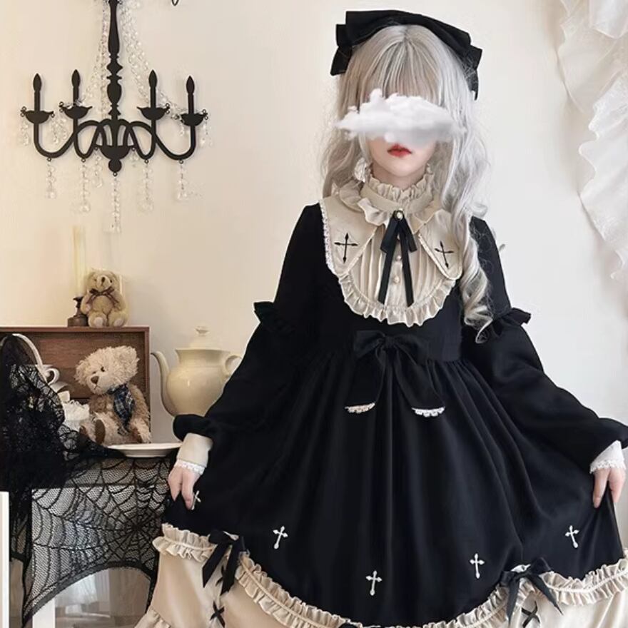 ロリータファッション通販 SEASONZ ゴスロリ ワンピース 大きい
