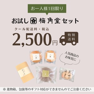 【クール送料込】お試し梅角堂セット（初回限定価格）