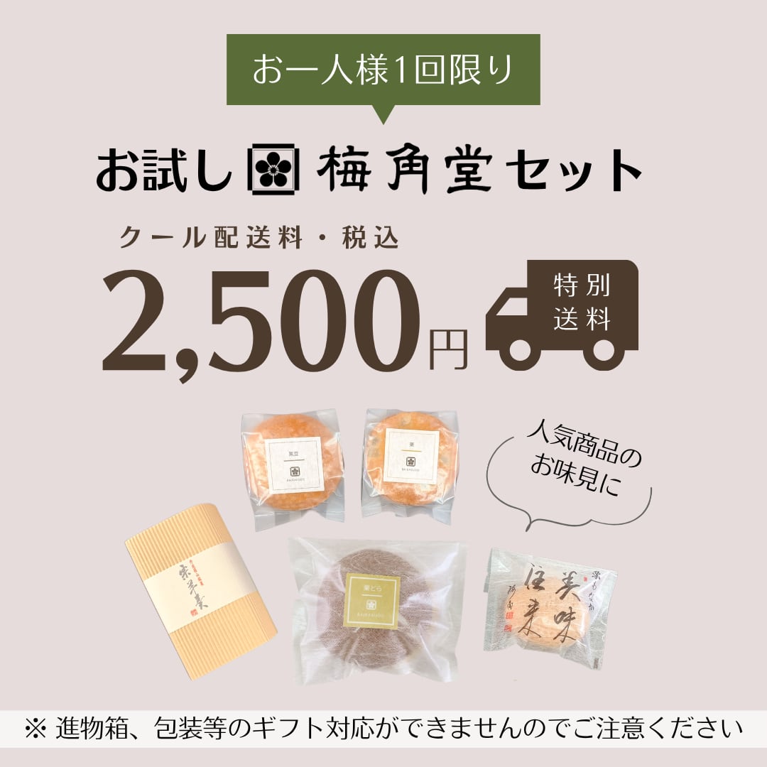 【クール送料込】お試し梅角堂セット（初回限定価格）