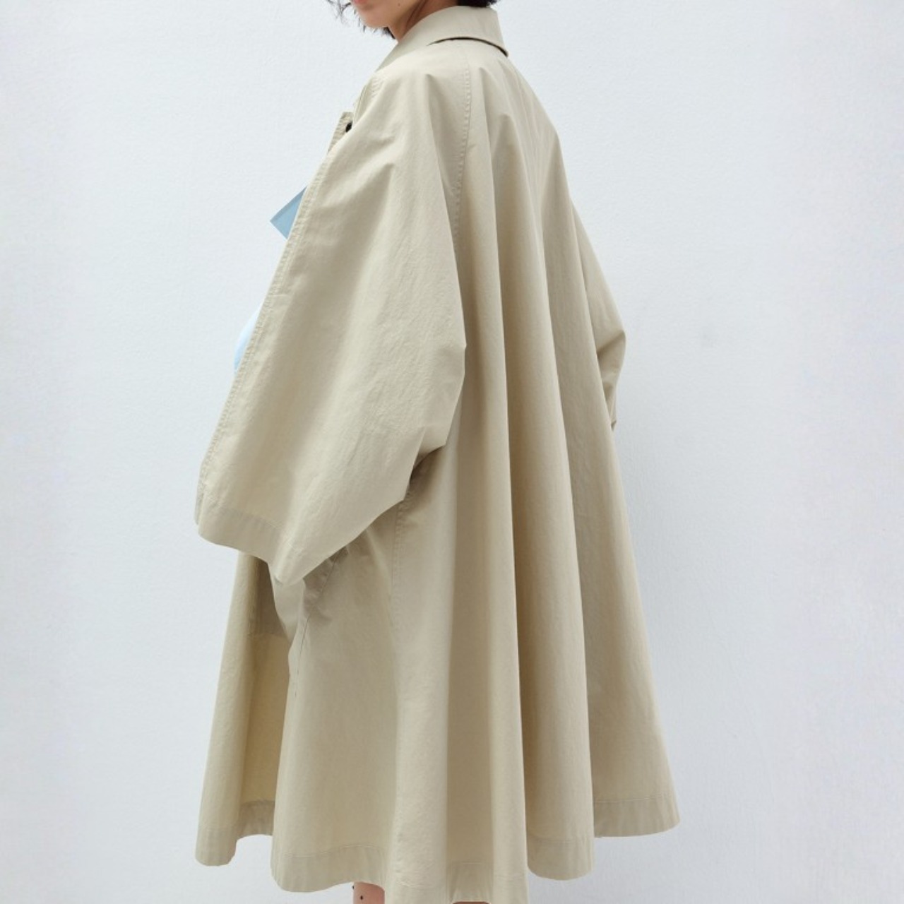 Classic Drape A-Line Coat F0582
