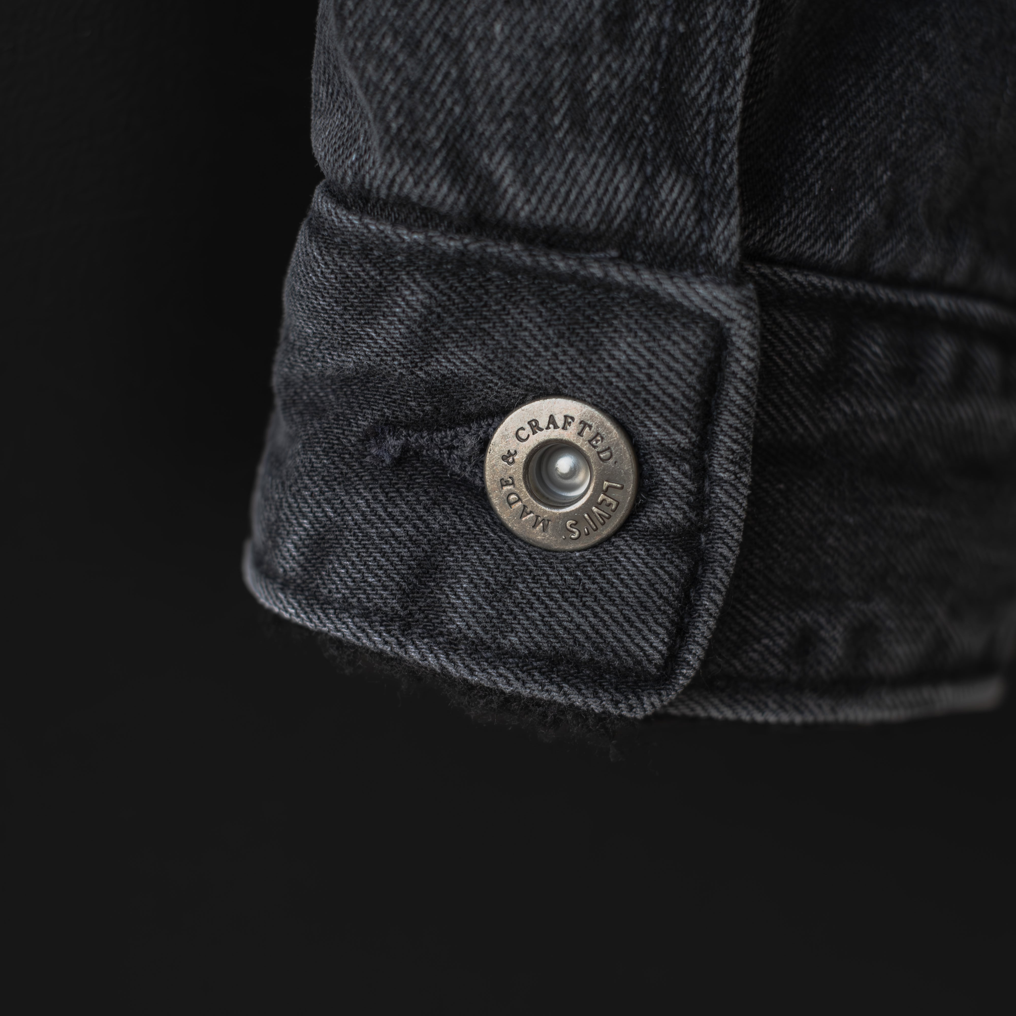 OFF WHITE ×Levis Made Craftedブラックボアジャケット