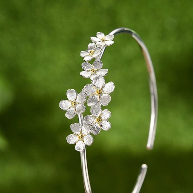 ワスレナグサのバングル - 大切な人への思いをいつも胸に刻む R416