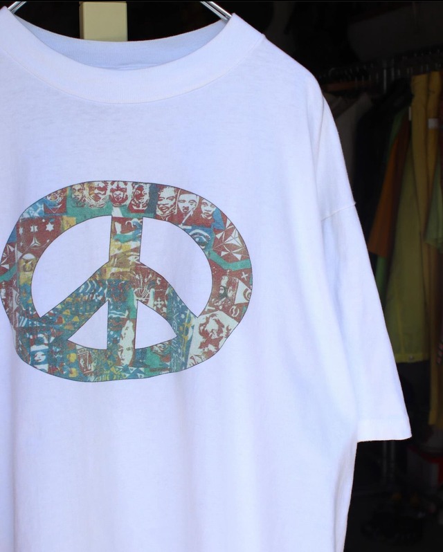 1990s “ marithe francois girbaud “ peace movement concert t-shirt .  size xlarge .