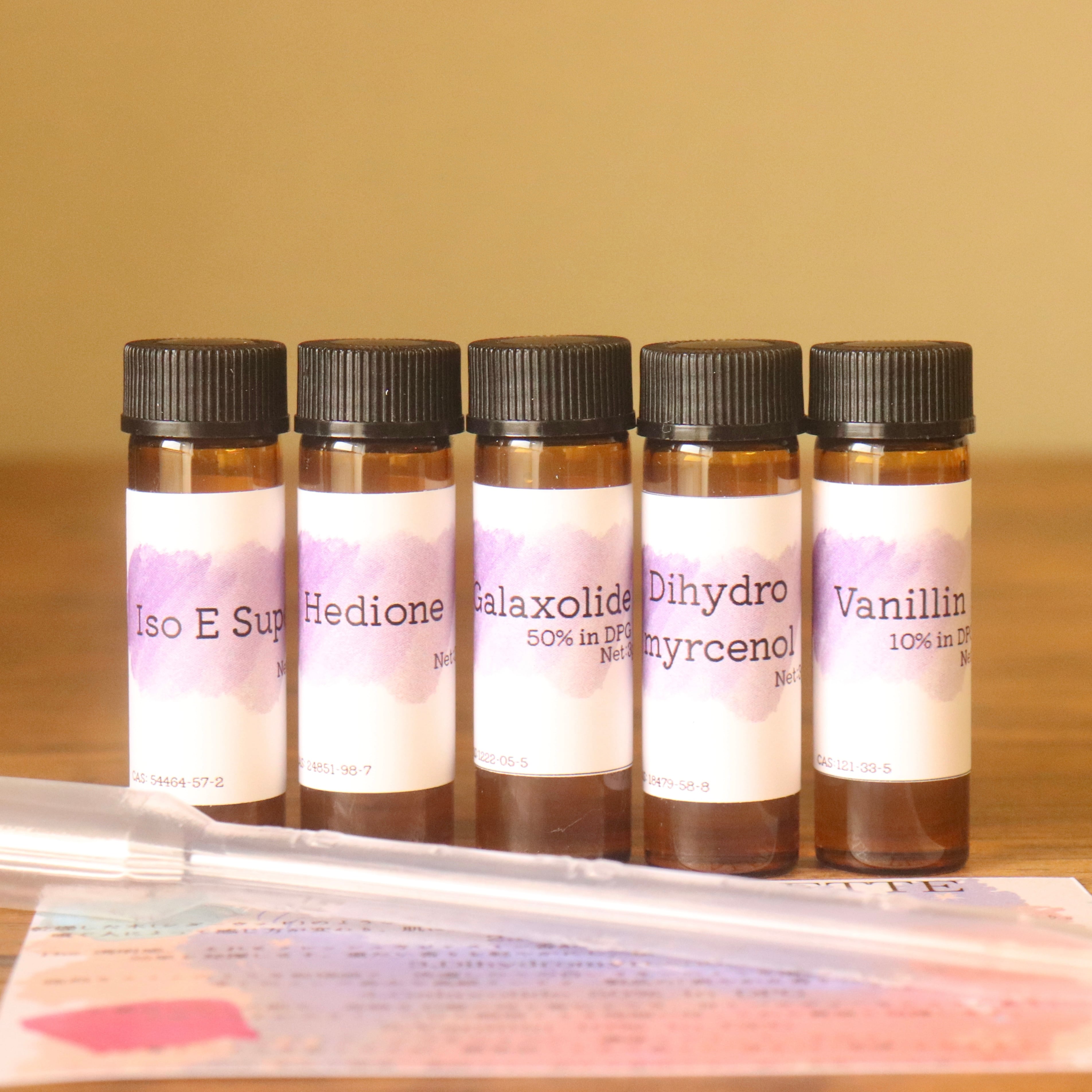 調香を始める香料5種セット｜Iso E Super・Hedione・Galaxolide他