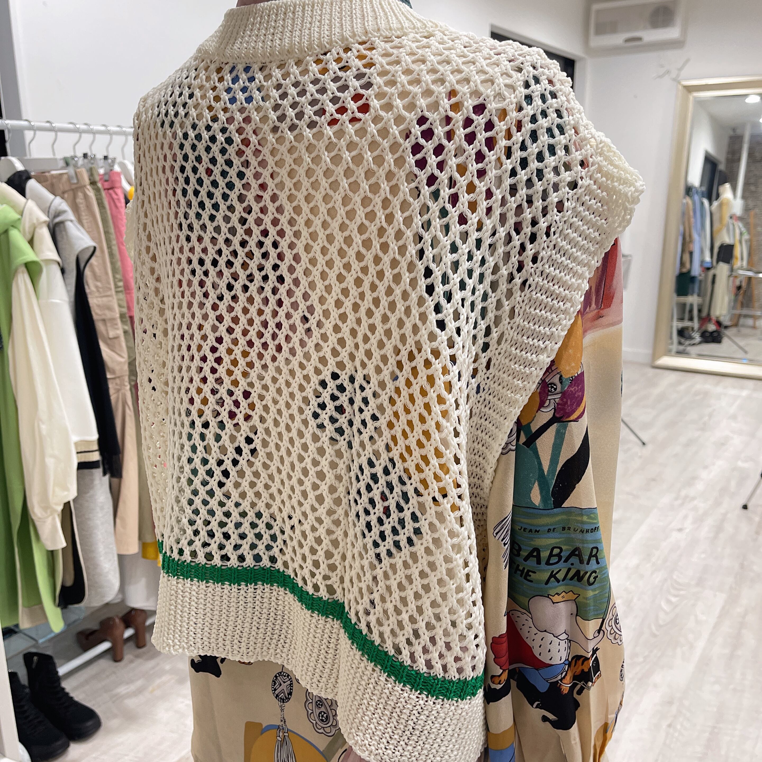 ニットジレ　ホワイト