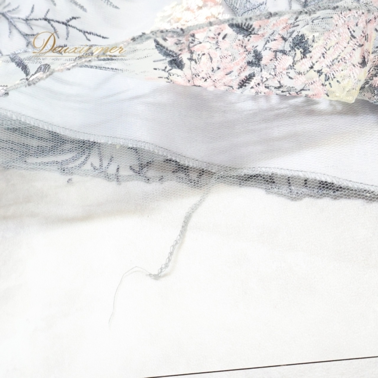 パーティドレス ワンピース ドレス グレイ系 シルバー系 Da Vistosa ドニャヴィストーサ 発表会 演奏会 パーティ 舞台 ラメ スパンコール フリル ダンス かわいい おしゃれ エレガント ウエディング クラシック スタイリッシュ