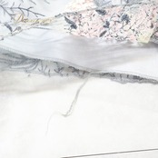 パーティドレス ワンピース ドレス グレイ系 シルバー系 Da Vistosa ドニャヴィストーサ 発表会 演奏会 パーティ 舞台 ラメ スパンコール フリル ダンス かわいい おしゃれ エレガント ウエディング クラシック スタイリッシュ