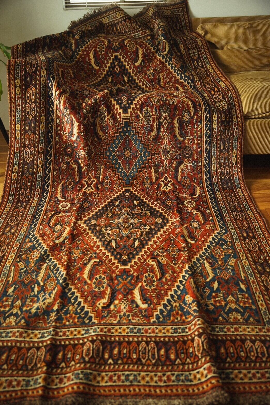 1244-Antique Khamseh rug