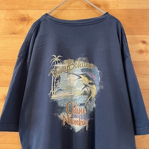 【TOMMYBAHAMA】バックプリント Tシャツ 釣り クルーザー カジキマグロ バックプリント ワンポイン XL ビッグサイズ トミーバハマ US古着 アメリカ古着