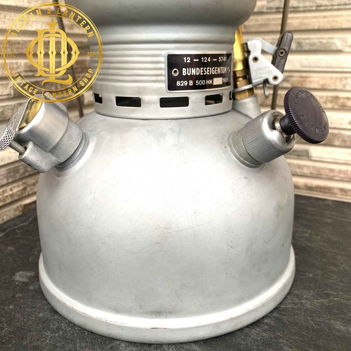整備済 1960年 PETROMAX 829 HK500 軍用 アーミー 3/4 フロストグラス