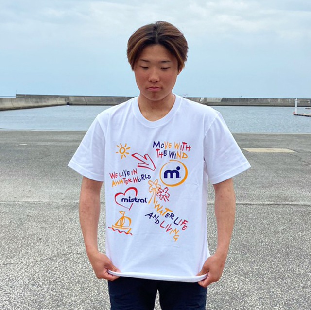 ミストラル オリジナルス【コットン半袖Tシャツ - グラフィティ -】WHITE