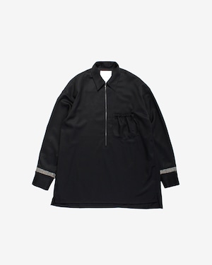 Half Zip Shirt -black <LSD-BB3S4>