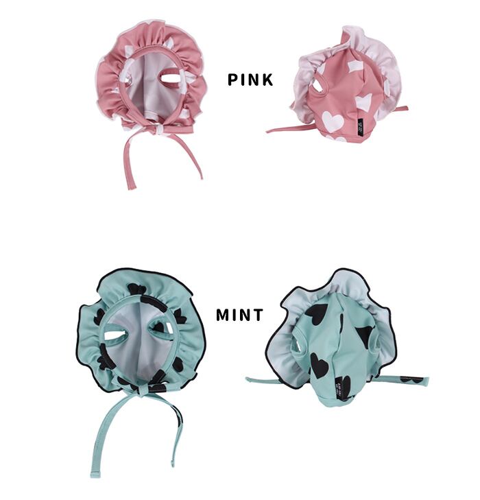 ハートビーチウェア帽子 S ~ XL 2color / 犬服 夏 犬 ビキニ ドッグウェア 可愛い 犬の服 ペット ラッシュガード