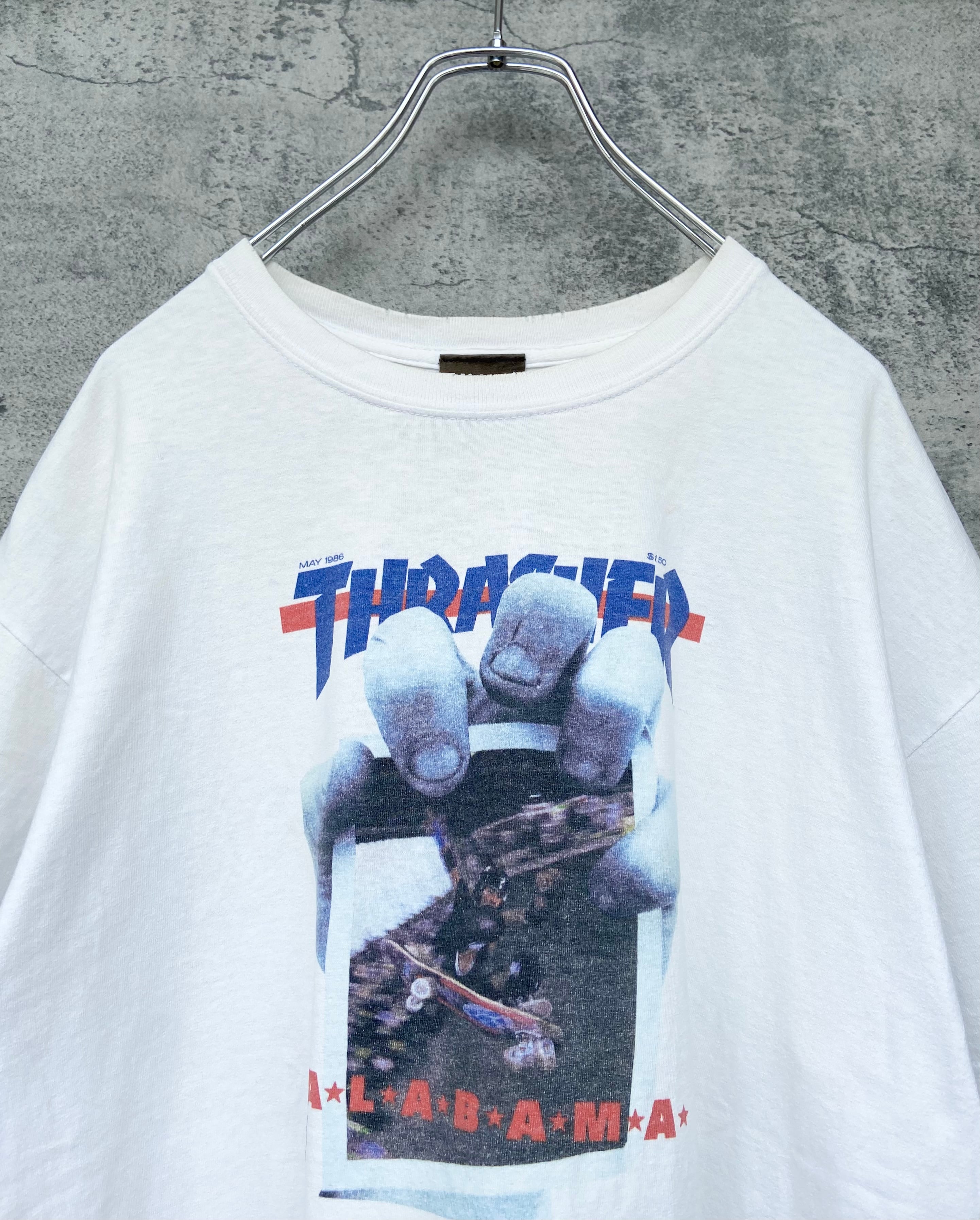 90s vintage THRASHER スラッシャー 白 Tシャツ