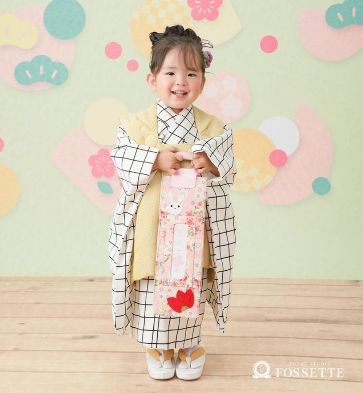 2歳〜小柄3歳七五三着物【V53(17650)】着物レンタル 女の子・男の子 