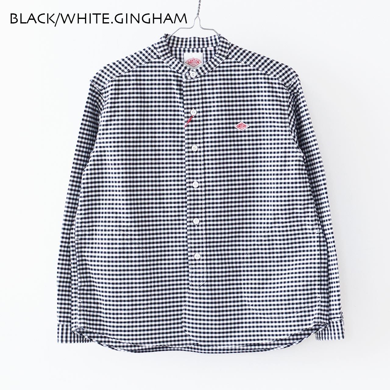 DANTON [ダントン] W L/S BAND COLLAR OXFORD SHIRTS [DT-B0279OXP