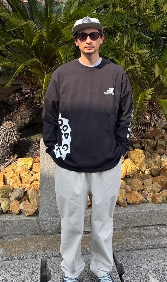 GGC SIDE GRIND L/S TEE BLACK